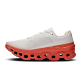 Cloudmonster Women's Shoes - White / Flame - John-Sport - On Running Shoes